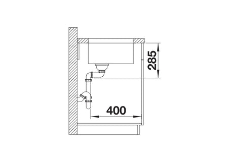 Blanco Solis 500-U - 526122 - Undermount Kitchen Sink - Stainless Steel