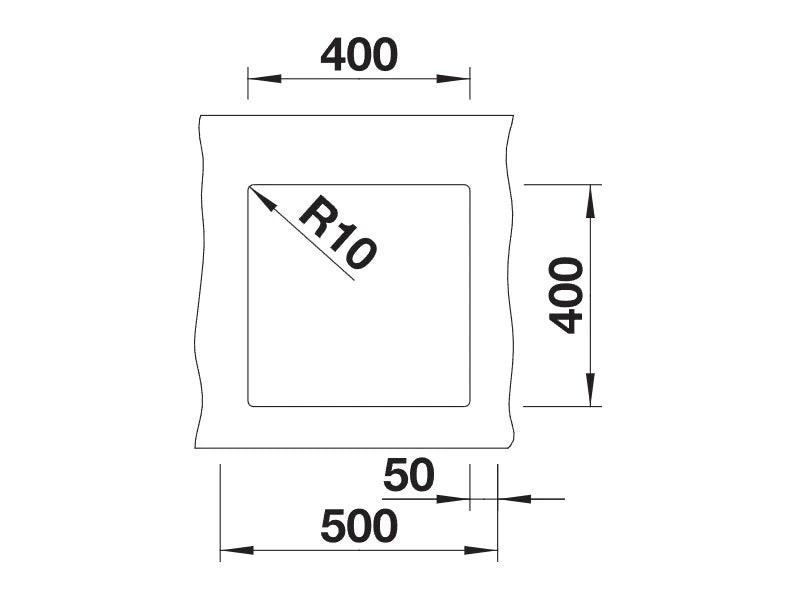 Blanco Subline 400-U - 527166 - 1.0 Bowl Silgranit Undermount Sink - Soft White