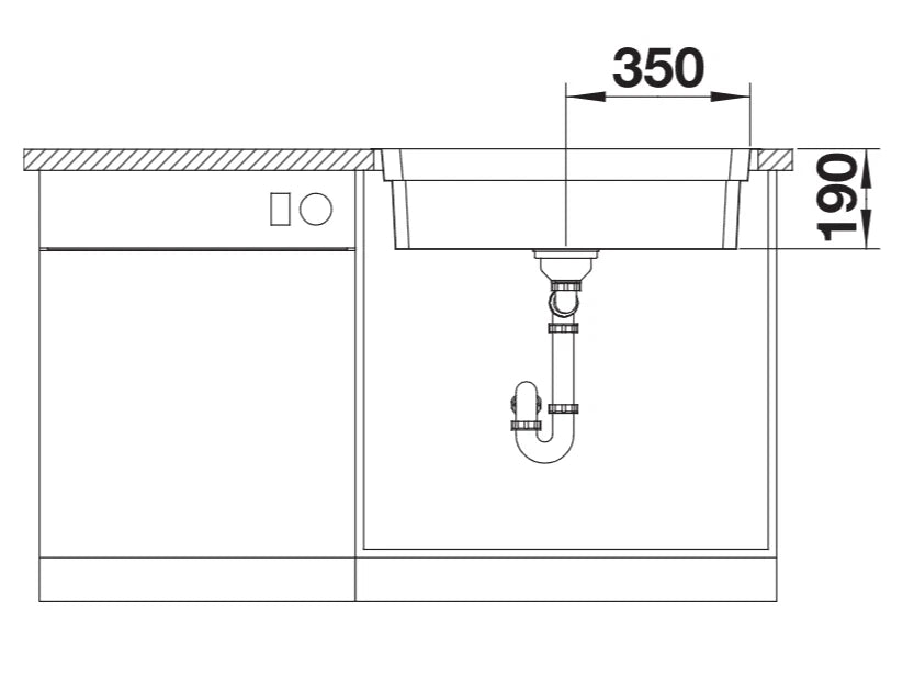 Blanco Etagon 700-IF - 524272 - Single Bowl Inset Kitchen Sink - Stainless Steel