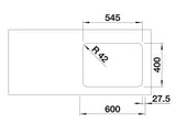 Blanco Solis 340/180-U LH - 526129 - Undermount Kitchen Sink - Stainless Steel