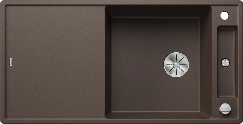 Blanco Axia III XL 6 S Reversible - 523519 - Silgranit 1.0 Bowl Inset Sink - Coffee