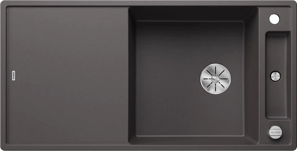 Blanco Axia III XL 6 S Reversible - 523511 - Silgranit 1.0 Bowl Inset Sink - Rock Grey