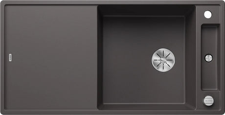Blanco Axia III XL 6 S Reversible - 523511 - Silgranit 1.0 Bowl Inset Sink - Rock Grey
