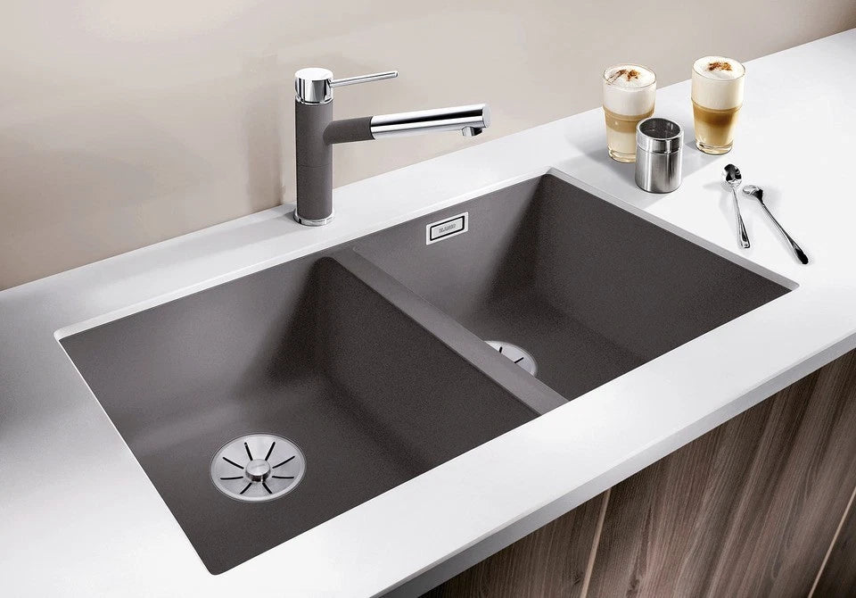 Blanco Subline 350/350-U - 523578 - Undermount Sink Silgranit - White