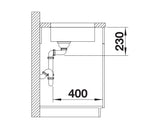 Blanco Andano 180-U - 522952 - Undermount Kitchen Sink - Stainless Steel