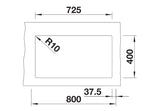 Blanco Subline 350/350-U - 523578 - Undermount Sink Silgranit - White