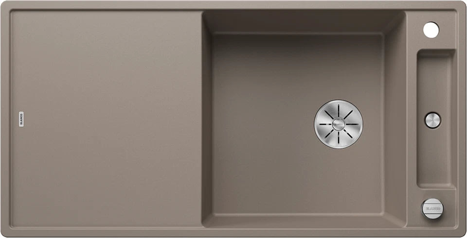 Blanco Axia III XL 6 S Reversible - 523517 - Silgranit 1.0 Bowl Inset Sink - Tartufo