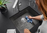 Blanco Zerox 500-U Durinox Dark Steel - 526243 - Single Bowl Undermount Kitchen Sink - Stainless Steel