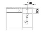 Blanco Andano 340-U - 522955 - Undermount Kitchen Sink - Stainless Steel