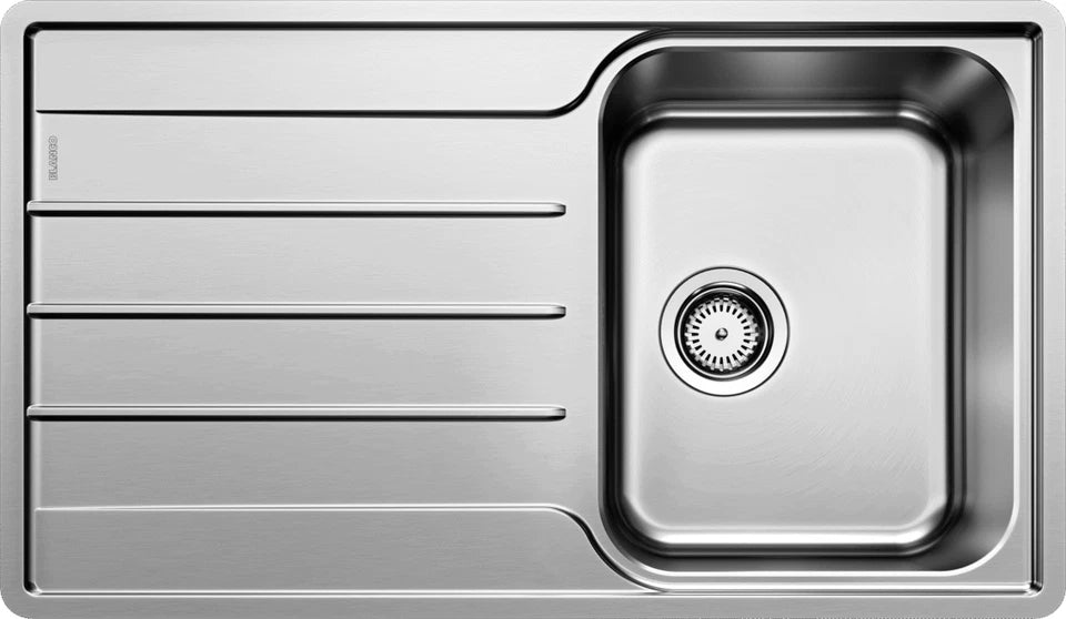 Blanco Lemis 45 S-IF - 454795 - Single Bowl Reversible Inset Kitchen Sink - Stainless Steel