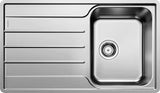 Blanco Lemis 45 S-IF - 454795 - Single Bowl Reversible Inset Kitchen Sink - Stainless Steel