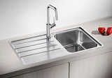 Blanco Lemis 45 S-IF - 454795 - Single Bowl Reversible Inset Kitchen Sink - Stainless Steel