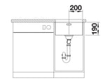 Blanco Andano 400-U - 522959 - Undermount Kitchen Sink - Stainless Steel