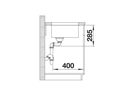 Blanco Solis 400-U - 526117 - Undermount Kitchen Sink - Stainless Steel