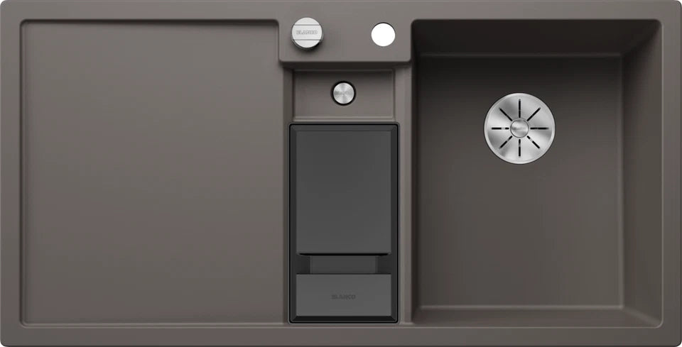 Blanco Collectis 6 S Right Hand - 527241 - Silgranit 1.5 Bowl Inset Sink - Volcano Grey