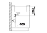 Blanco Andano 450-U - 522963 - Undermount Kitchen Sink - Stainless Steel