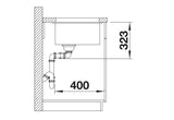 Blanco Subline 350/350-U - 523578 - Undermount Sink Silgranit - White