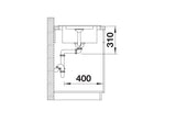 Blanco Adira 45 S - 527586 - Silgranit 1.0 Bowl Reversible Inset Sink - Anthracite