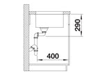 Blanco Andano 700-U - 522971 - Undermount Kitchen Sink - Stainless Steel