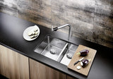 Blanco Andano 340/180-U LH - 522979 - Undermount Kitchen Sink - Stainless Steel