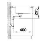Blanco Divon II 5 S-IF LH - 521659 - Single Bowl Inset Kitchen Sink - Stainless Steel