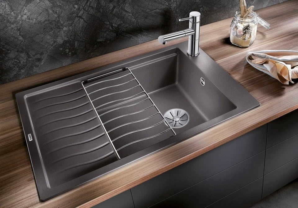 Blanco Elon XL 6 S - 524844 - Silgranit 1.0 Bowl Reversible Inset Sink - Anthracite