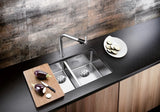 Blanco Andano 340/180-U RH - 522977 - Undermount Kitchen Sink - Stainless Steel