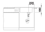 Blanco Elon XL 6 S - 524844 - Silgranit 1.0 Bowl Reversible Inset Sink - Anthracite