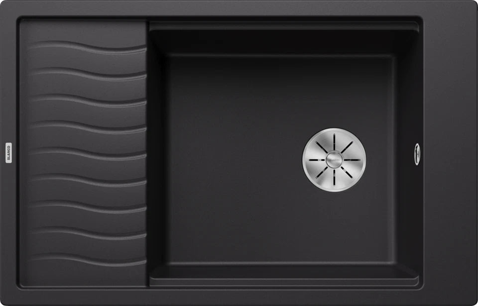 Blanco Elon XL 6 S - 525883 - Silgranit 1.0 Bowl Reversible Inset Sink - Black