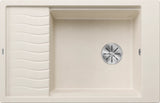 Blanco Elon XL 6 S - 527069 - Silgranit 1.0 Bowl Reversible Inset Sink - Soft White