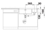 Blanco Andano 500/180-U RH - 522989 - Undermount Kitchen Sink - Stainless Steel