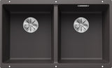Blanco Subline 350/350-U - 523575 - Undermount Sink Silgranit - Rock Grey