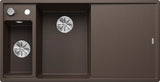 Blanco Axia III 6 S Left Hand - 524662 - Silgranit 1.5 Bowl Inset Sink - Coffee