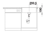 Blanco Legra 6 with Tap Ledge - 523334 - Silgranit 1.0 Bowl Inset Sink - White