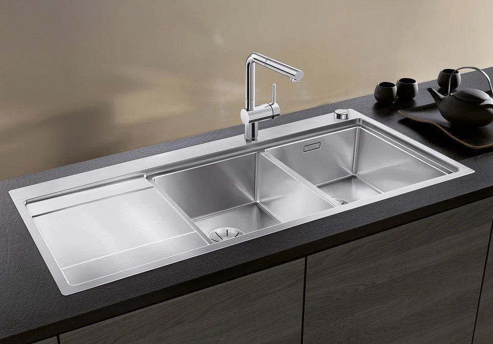 Blanco Divon II 8 S-IF RH - 521665 - Double Bowl Inset Kitchen Sink - Stainless Steel