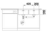 Blanco Andano 400/400-U - 522987 - Undermount Kitchen Sink - Stainless Steel