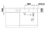Blanco Divon II 8 S-IF RH - 521665 - Double Bowl Inset Kitchen Sink - Stainless Steel