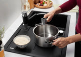 Blanco Metra 45 S - 525914 - Silgranit 1.0 Bowl Reversible Inset Sink - Black