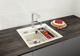 Blanco Etagon 6 Ceramic - 525156 - Crystal White Gloss PuraPlus Inset 1.0 Bowl Sink