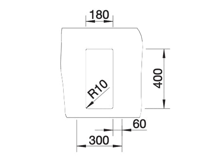 Blanco Claron 180-U - 521565 - Undermount Kitchen Sink - Stainless Steel