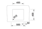 Blanco Claron 400-U - 521573 - Undermount Kitchen Sink - Stainless Steel