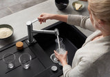 Blanco Metra 5 S - 525918 - Silgranit Reversible 1.0 Bowl Inset Sink - Black