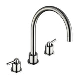 1810 Aero 3 hole design - AER/02/BS - Brushed Steel